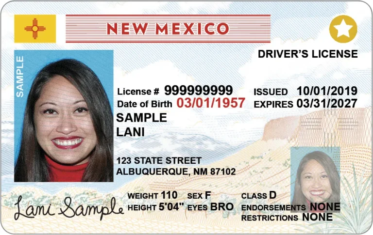 New Mexico Driver’s License