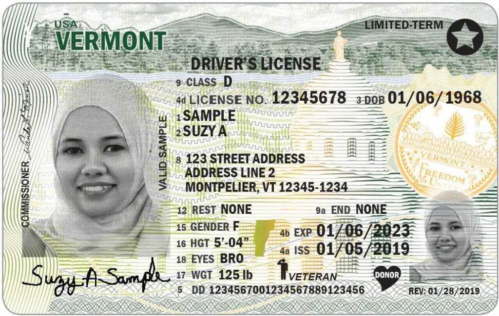 vermont driver license